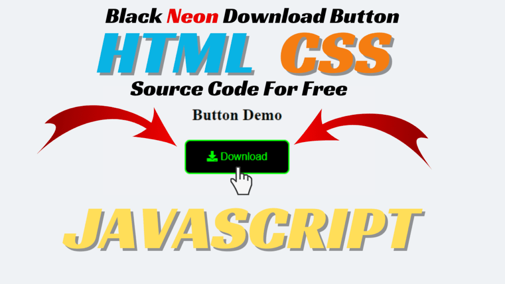 Black Neon Download Button Source Code For Free